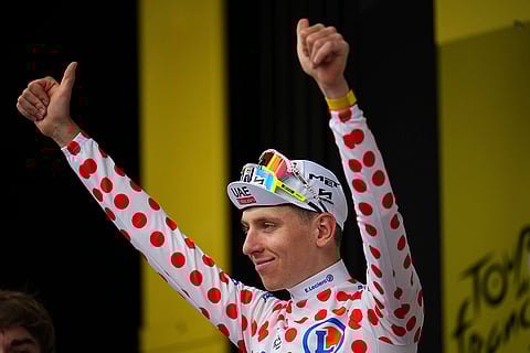 Best climber Slovenia's Tadej Pogacar